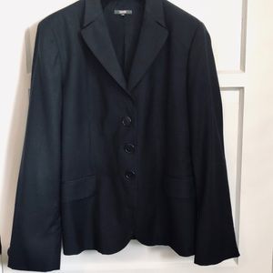 Zanelle Black Italian Embossed Print Blazer